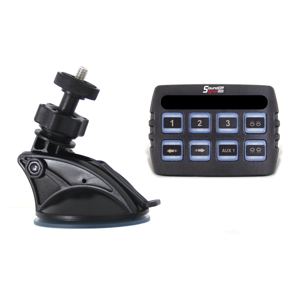 SoundOff Signal 800 Series Multi-purpose Control Panel and Switch Module w/ 8 Button Programming and Directional Arrow Function; includes Power Module & 35 selectable icon stickers