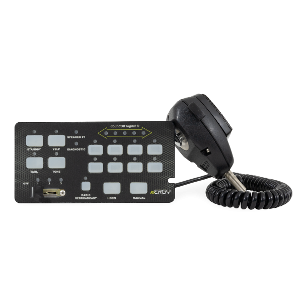 SoundOff Signal nERGY 400 Series Remote Siren w/ Button Control, 10-16v - 200 watt dual-tone