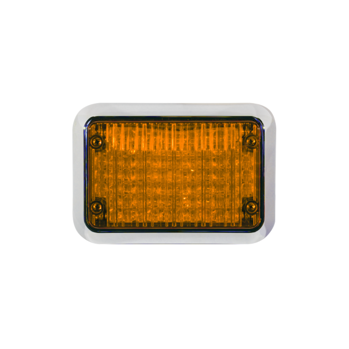 Code 3- 4x6 Stop-Turn-Tail-Reverse: Chrome Bezel