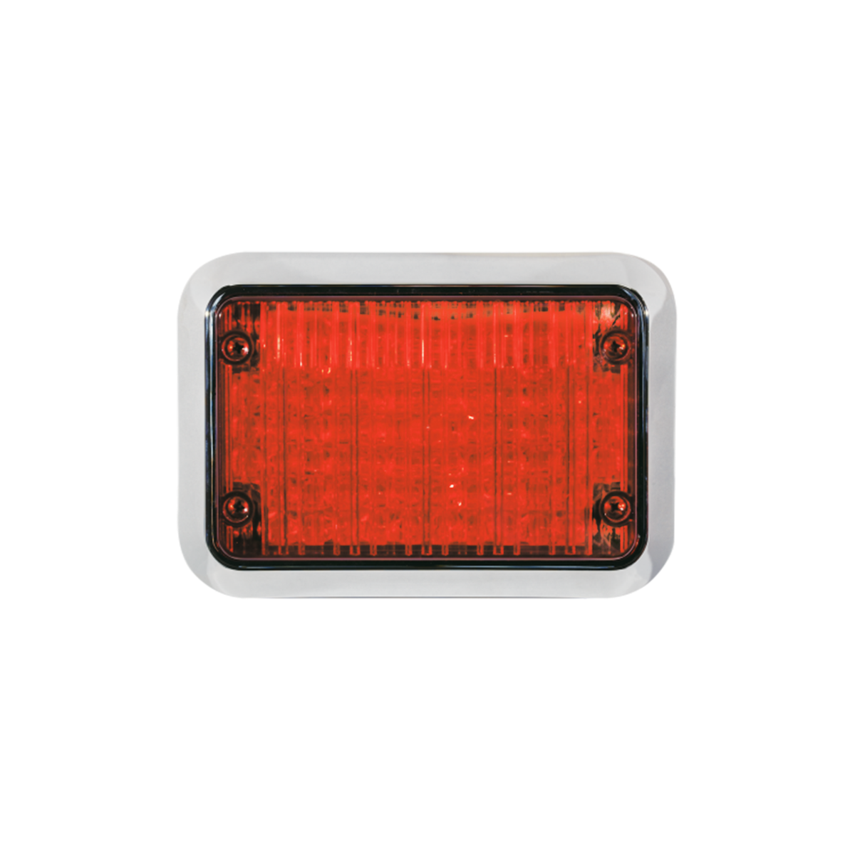 Code 3- 4x6 Stop-Turn-Tail-Reverse: Chrome Bezel