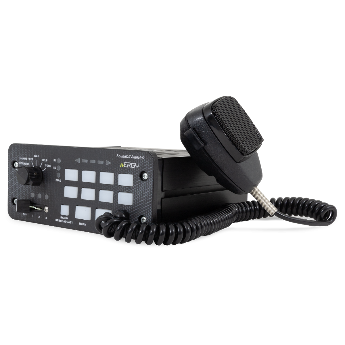 ナヨン SIGNAL サノク SoundOff Signal nERGY 400 Series Console Siren w/ Button Control